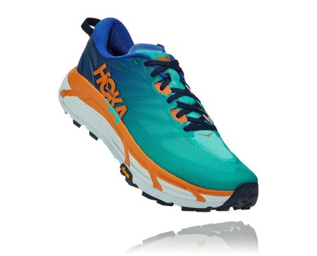 Hoka One One Mafate Speed 3 Moški Trail Tekaški Čevlji Modra / Oranžna SI-017964S